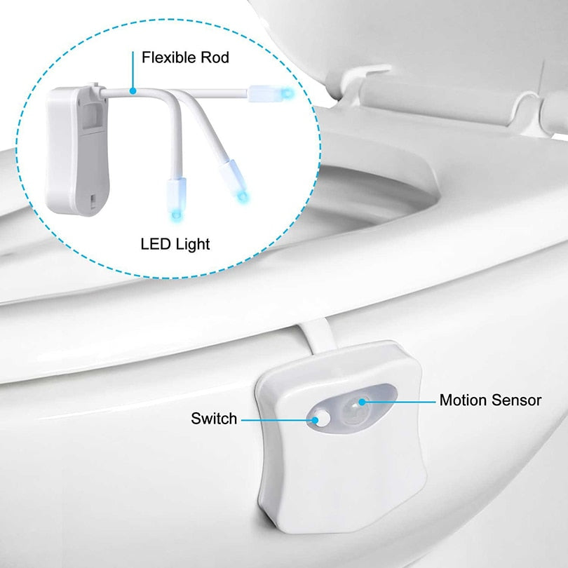Light PIR Motion Sensor Toilet Lights LED Washroom Lamp