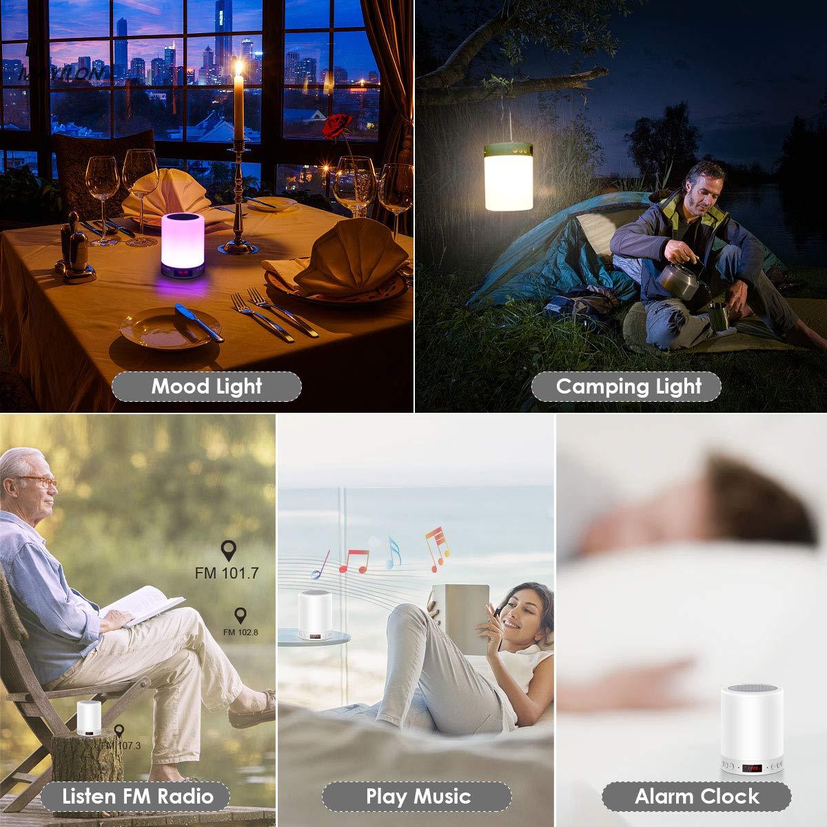 Colorful Night Light With Wireless Bluetooth Speaker