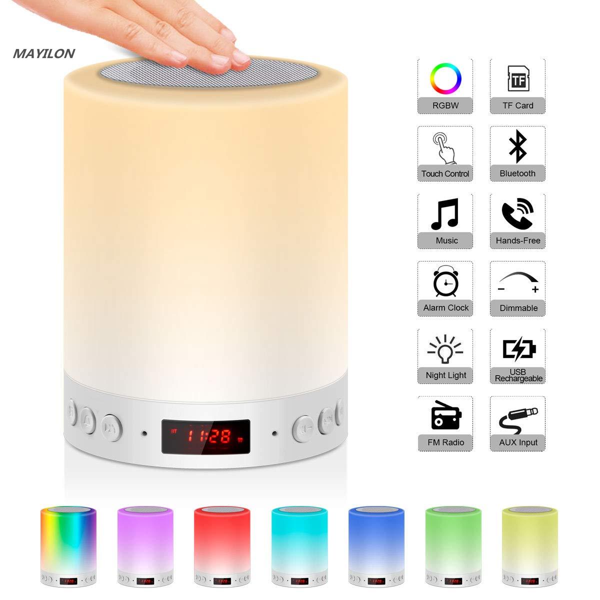 Colorful Night Light With Wireless Bluetooth Speaker