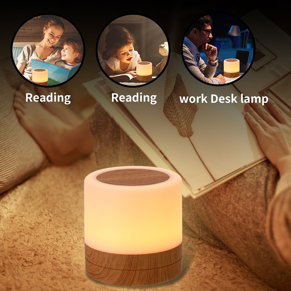 Touch Sensor Lamp Bedside Table Lamp for Kids